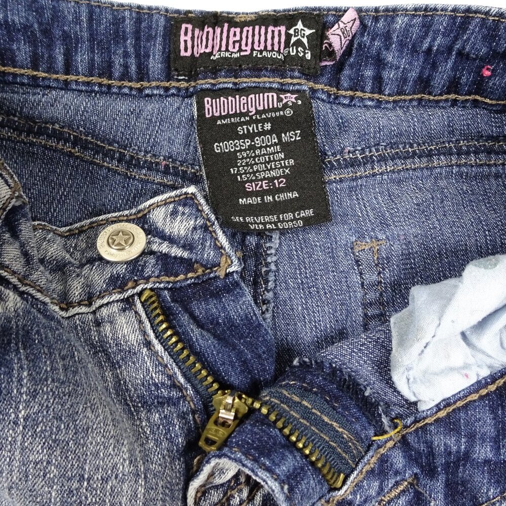 Y2K Bubblegum Girls Youth Jeans Size 12 - Picture 4 of 7